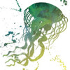 Jellyfish Splatter Poster Print by Jace Grey - Item # VARPDXJGSQ562D