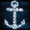Shell Anchor Deep Blue Poster Print by Jace Grey - Item # VARPDXJGSQ601B2