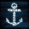 Shell Anchor Deeper Blue Poster Print by Jace Grey