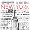 New York Words Mate Poster Print by Jace Grey - Item # VARPDXJGSQ617B