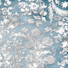 Silver Blue Floral Stamp Poster Print by Jace Grey - Item # VARPDXJGSQ770B2