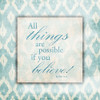 Believe Light Blue Poster Print by Jace Grey - Item # VARPDXJGSQ973A