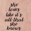 All She Knows Poster Print by Matic,Jelena Matic - Item # VARPDXJMSQ051B