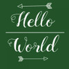 Hello World Green Poster Print by Matic,Jelena Matic - Item # VARPDXJMSQ118A