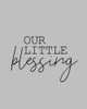 Our Little Blessing Grey Poster Print by Allen Kimberly