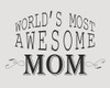 Worlds Most Awesome Mom Poster Print by Allen Kimberly - Item # VARPDXKARC1499A