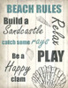 Beach Rules 1 Poster Print by Kimberly Allen - Item # VARPDXKARC282A