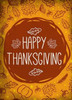 Happy Thanksgiving Orange Poster Print by Kimberly Allen - Item # VARPDXKARC294G