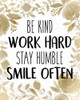 Stay Humble 1 Poster Print by Kimberly Allen - Item # VARPDXKARC373A