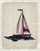 Newspaper Sailboat 4 Poster Print by Allen Kimberly - Item # VARPDXKARC583D