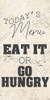 Todays Menu Poster Print by Allen Kimberly