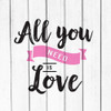 All you Need is Love Poster Print by Kimberly Allen - Item # VARPDXKASQ472B