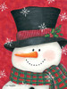 Holly and Red Plaid Snowman Poster Print by Lisa Kennedy - Item # VARPDXKEN1051