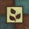 Blue Brown Green Leaves I Poster Print by Kristin Emery - Item # VARPDXKESQ009A