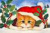 Christmas Kitten Poster Print by Laurie Korsgaden - Item # VARPDXLKRC3022