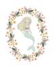 Mermaid And Florals Poster Print by Leah Straatsma - Item # VARPDXLSRC025A