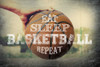 Eat, Sleep, Basketball, Repeat Poster Print by Marla Rae - Item # VARPDXMA2126
