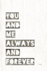 You and Me Poster Print by Marla Rae - Item # VARPDXMAZ5383