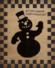Burlap Christmas Snowman Poster Print by Melody Hogan - Item # VARPDXMHRC192B