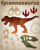 Tyrannosaurus Dinosaur Poster Print by Melody Hogan - Item # VARPDXMHRC216A