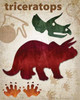 Triceratops Dinosaur Poster Print by Melody Hogan - Item # VARPDXMHRC216D