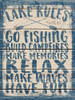 Lake Rules Poster Print by Misty Michelle - Item # VARPDXMMD147 Lake Rules Poster Print by Misty Michelle - Item # VARPDXMMD147