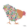 Floral Rooster Poster Print by Michele Norman - Item # VARPDXMN132