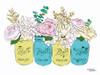 Floral Canning Jars Poster Print by Michele Norman - Item # VARPDXMN138