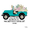 Floral Jeep Poster Print by Michele Norman - Item # VARPDXMN139
