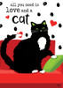 All You Need is Love and a Cat Poster Print by Mollie B. Mollie B. - Item # VARPDXMOL1941