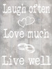 Laugh Love Live Poster Print by Marcus Prime - Item # VARPDXMPRC179A Laugh Love Live Poster Print by Marcus Prime - Item # VARPDXMPRC179A