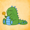 Playful Dino Poster Print by Marcus Prime - Item # VARPDXMPSQ177A