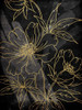 Golden Abstract Floral Poster Print by Milli Villa - Item # VARPDXMVRC033A