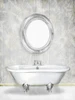 Gray Floral Bath Poster Print by Mlli Villa - Item # VARPDXMVRC387B