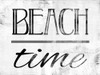 Beach Time Bw Poster Print by Mlli Villa
