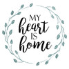My Heart Blue Poster Print by Mlli Villa