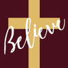 Believe Maroon Poster Print by Mlli Villa - Item # VARPDXMVSQ397A