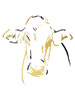 Gold Black Cow Poster Print by OnRei OnRei - Item # VARPDXONRC159B