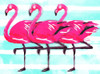 Three Flamingo Poster Print by OnRei OnRei - Item # VARPDXONRC241B