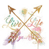 Live Your Life Gold Poster Print by OnRei OnRei - Item # VARPDXONSQ110A2