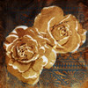 Loving Navy Gold Roses Poster Print by OnRei OnRei - Item # VARPDXONSQ121A3