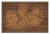 Vintage Wood World Maps 2 Poster Print by Candace Allen - Item # VARPDXQCARC065B