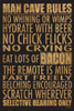 Man Cave Rules Poster Print by Lauren Rader - Item # VARPDXRAD669