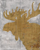 Rustic Lodge Animals Moose on Grey Poster Print by Marie Elaine Cusson - Item # VARPDXRB13524MC