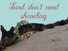 Christmas Sand Poster Print by Sheldon Lewis
