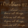 Corinthians 13-7 Poster Print by Sheldon Lewis - Item # VARPDXSLBSQ253A