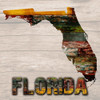 Florida Wooden Map Poster Print by Sheldon Lewis - Item # VARPDXSLBSQ418A