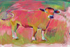 Pink Calf 2 Poster Print by Sarah Butcher - Item # VARPDXSRRC029B