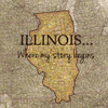 Story Illinois Poster Print by Tina Carlson - Item # VARPDXTCSQ201N