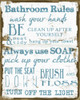 BATHROOM RULES WHITE Poster Print by Taylor Greene - Item # VARPDXTG5RC077B2